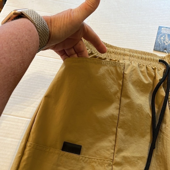NWToriginal deluxe supply-2XL-khaki-swim trunks, beach shorts, elastic waistband - Picture 3 of 13